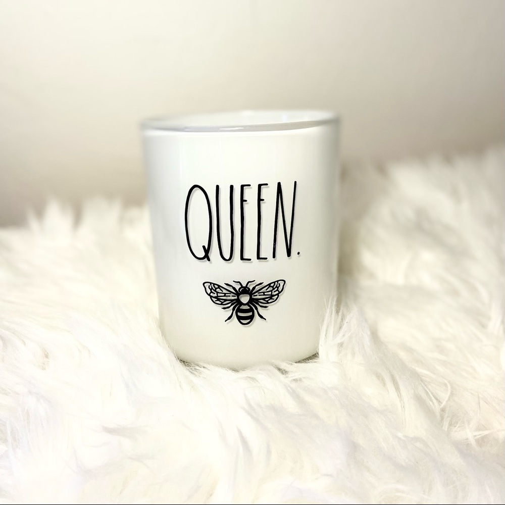 Rae Dunn Queen Been Make-Up Brush Holder